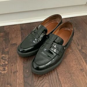 Franco Sarto faux patent leather loafers